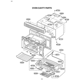 Section 5 Diagram and Parts List for LMV1915NVB ABKELGA LG Microwave Oven Combo