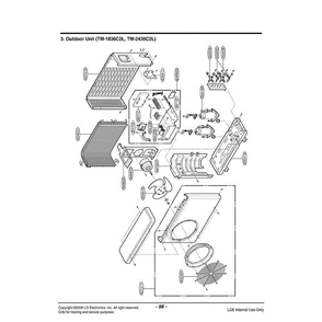 Section 2 Diagram and Parts List for TM-1830C2L AMB6TFC LG Air Conditioner