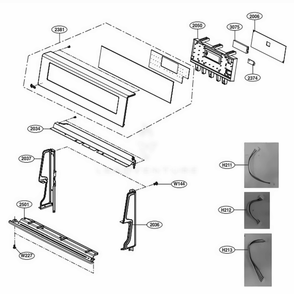 Part Location Diagram of EAV64012008 LG LED DISPLAY MODULE