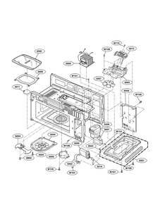 Interior Parts Diagram and Parts List for LMV2073BB 01 LG Microwave