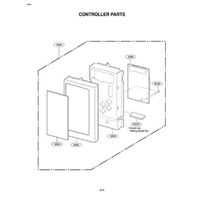 Section 6 Diagram and Parts List for LMV1925SBQ AB6ELGA LG Microwave Oven Combo