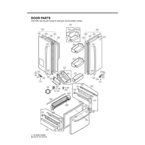 Section 7 Diagram and Parts List for LFX25971SW ASWCLGA LG Refrigerator