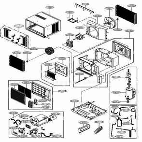Part Location Diagram of 5239A30002W LG GUIDE ASSEMBLY,AIR