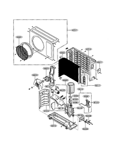 Outdoor Unit Diagram and Parts List for LAU140CE  LG Air Conditioner