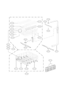 Rack Assembly Parts Diagram and Parts List for LDF8874ST  LG Dishwasher