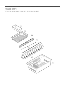 Freezer Parts Diagram and Parts List for 79572493610  Kenmore Refrigerator