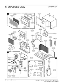 Part Location Diagram of 5900A10009G LG FAN,AXIAL