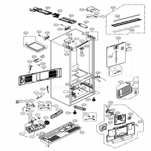 Part Location Diagram of EBR83845003 LG PCB ASSEMBLY,MAIN