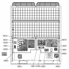 Main 1 Diagram and Parts List for ARUB134DT2 AWGBLUS LG Air Conditioner