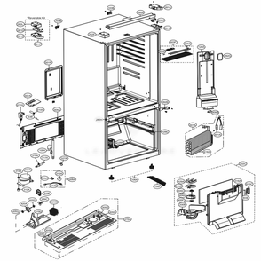 Part Location Diagram of EBR81182792 LG PCB ASSY, MAIN
