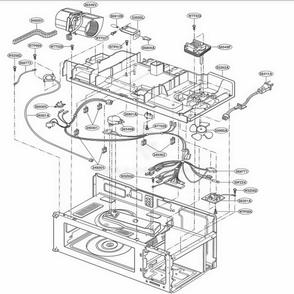 Interior Parts 2 Diagram and Parts List for 85770 WHESEC LG Range