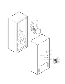 Ice And Water Maker Diagram and Parts List for LFC23760ST 00 LG Refrigerator