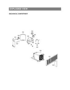 Mechanical Compartment Diagram and Parts List for GR-L276DSBM ASTCNA0 LG Refrigerator