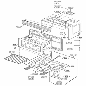 Part Location Diagram of 3828W5A4204 LG Manual,owners