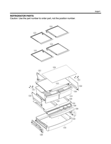 Refrigerator Parts Diagram and Parts List for 79571314312  Kenmore Refrigerator