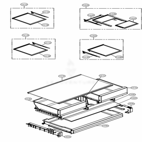 Refrigerator Parts Diagram and Parts List for 72595 ASTCSE2 LG Refrigerator