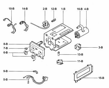 Control Box Assy Diagram and Parts List for 58072184200  Kenmore Air Conditioner