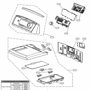 Part Location Diagram of MEA61877505 LG GUIDE,COVER