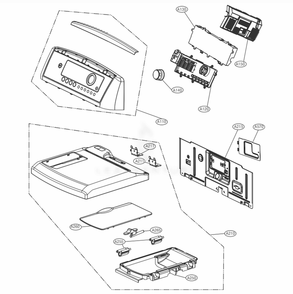 Part Location Diagram of EBR68035205 LG PCB ASSEMBLY,DISPLAY
