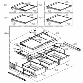 Refrigerator Parts Diagram and Parts List for LMXS30776D ASBCNA1 LG Refrigerator