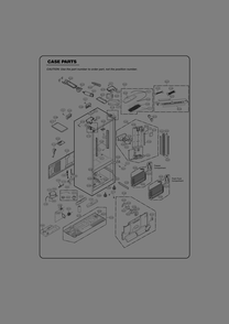 Case Parts Diagram and Parts List for GR-B318LQTM ANSCSE1 LG Refrigerator