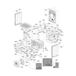 Cavity Diagram and Parts List for LRG4115ST 00 LG Range