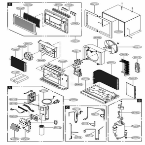 Part Location Diagram of ABQ74404927 LG CASE ASSEMBLY,CONTROL