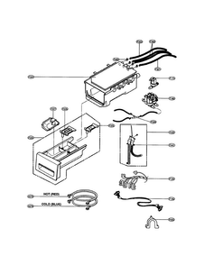 Dispenser Diagram and Parts List for WM3485HWA  LG Washer