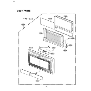 Section 3 Diagram and Parts List for LRMM1430SW AWHELGA LG Microwave Oven Combo