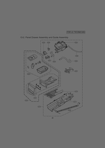 Panel Drawer Assembly And Guide Assembly Diagram and Parts List for RN1356AS ABWEEUS LG Dryer