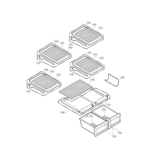 Refrigerator Diagram and Parts List for LMX25964ST 01 LG Refrigerator