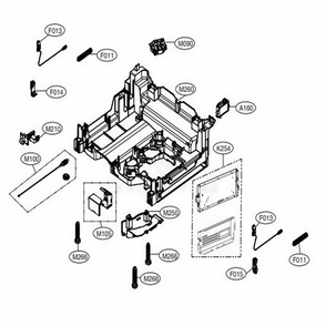 Base Assembly Diagram and Parts List for LDP7708BD ABDESNA LG Dishwasher