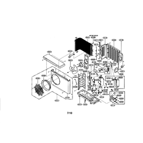 Room A / C Diagram and Parts List for LSU305HV  LG Air Conditioner