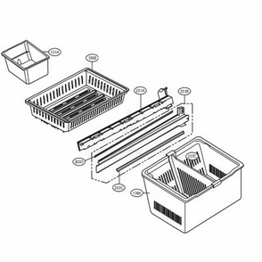 Freezer Parts Diagram and Parts List for LMX21986ST ASTCNA3 LG Refrigerator