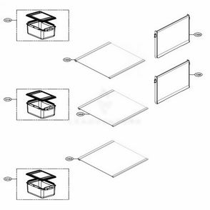 Main 2 Diagram and Parts List for LRKNS1400V ANSCNA0 LG Refrigerator