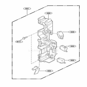 Latch Board Parts Diagram and Parts List for GH7155XKT ABSEWRP LG Range