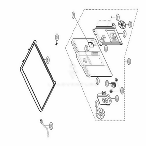 Freezer Part Diagram and Parts List for LTCS20220B AWBCNA2 LG Refrigerator