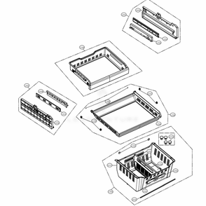 Freezer Parts Diagram and Parts List for 72483 ASTCSE0 LG Refrigerator