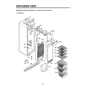 Section 7 Diagram and Parts List for LSC27991TT ATICLGA LG Refrigerator
