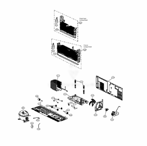 Cycle Parts Diagram and Parts List for LRFXC2406S ASTCNA0 LG Refrigerator