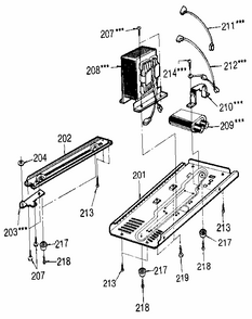 Microwave Diagram and Parts List for 7218933790  Kenmore Microwave