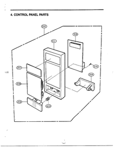 Complete Microwave Assembly Page 5 Diagram and Parts List for MA-860M  LG Microwave