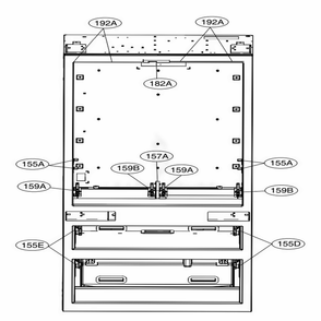 Part Location Diagram of AEC75057605 LG GUIDE ASSEMBLY,RAIL