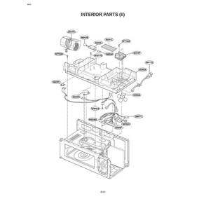 Section 2 Diagram and Parts List for MV-1555ST STEGSE LG Microwave Oven Combo