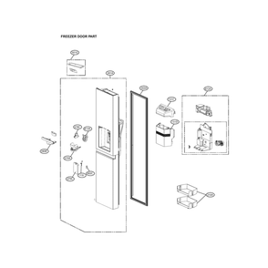 Part Location Diagram of EAU59551208 LG MOTOR,DC