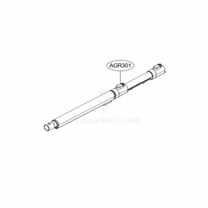Extension Pipe Diagram and Parts List for A906SM AFSELGA LG Upright Vacuum