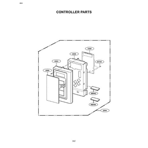Section 3 Diagram and Parts List for MVH1615WW CWHEGSE LG Microwave Oven Combo