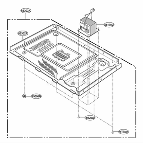 Base Plate Parts Diagram and Parts List for KCMS1555RSS CS1EKAD LG Range