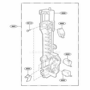 Latch Board Parts Diagram and Parts List for MMV4205AAS ASBEMTG LG Range