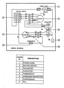 Wiring Diagram Diagram and Parts List for HBLG100  LG Air Conditioner